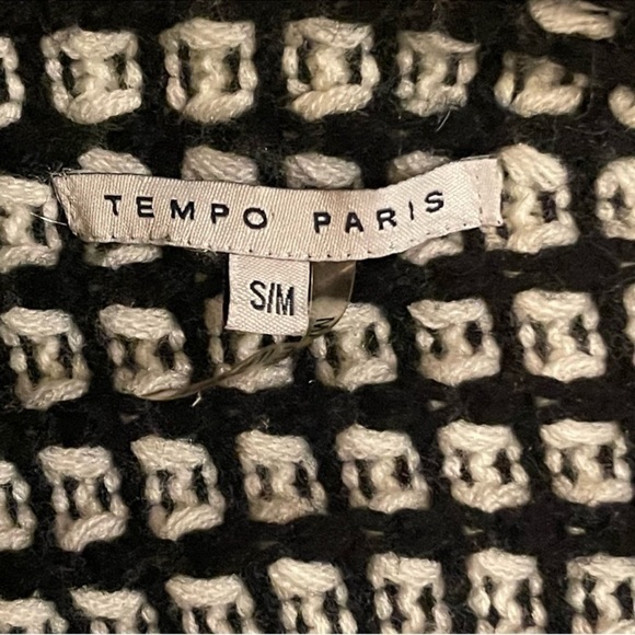 TEMPO PARIS FAUX FUR OPEN FRONT CARDIGAN SIZE S/M - Picture 3 of 8